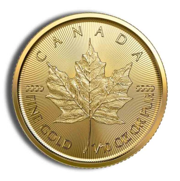 1/10 oz Gold Maple Leaf (Year Varies - Sealed)