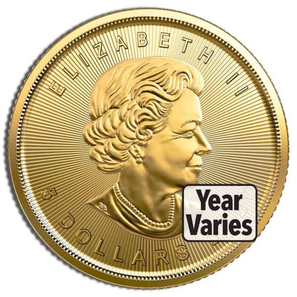 1/10 oz Gold Maple Leaf (Year Varies - Sealed) - Image 2