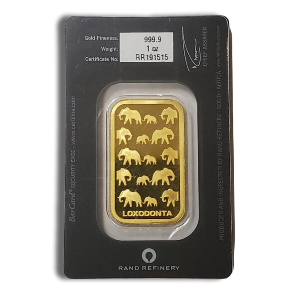 1 oz Gold Bar - Rand Refinery (Carded) - Image 2