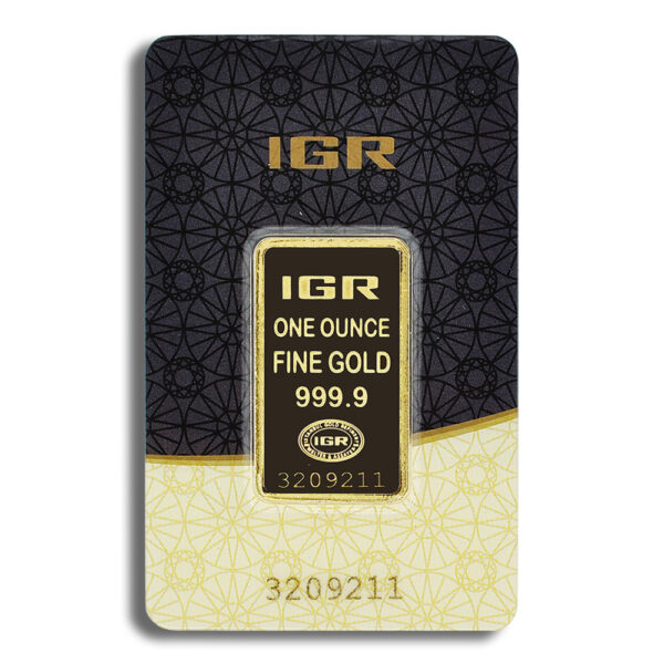 1 oz Gold Bar - IGR Metals (Carded)