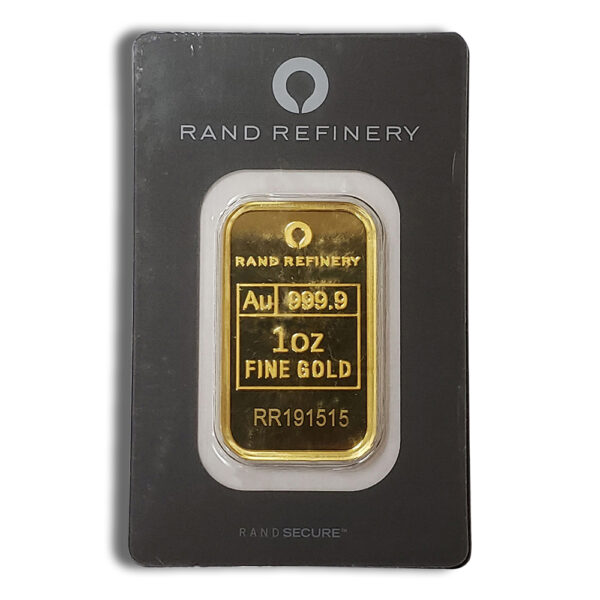 1 oz Gold Bar - Rand Refinery (Carded)