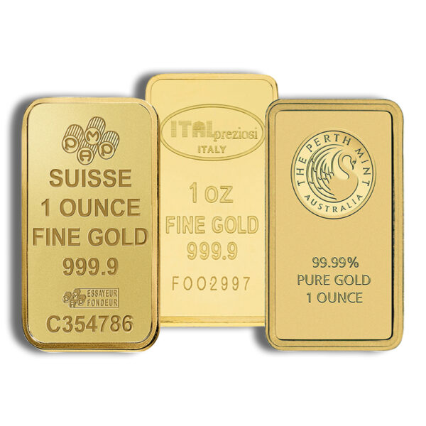 1 oz Gold Bar - Brand Varies .9999 (IRA Eligible)