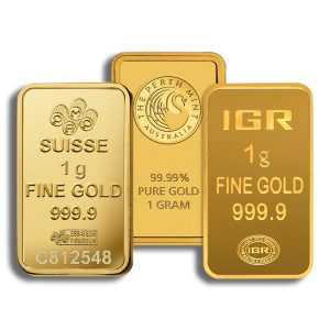1 gram Gold Bars
