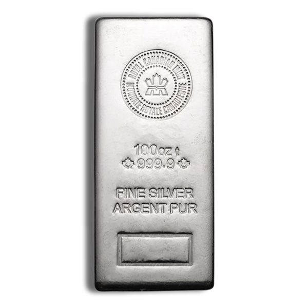 100oz Silver Bar - RCM